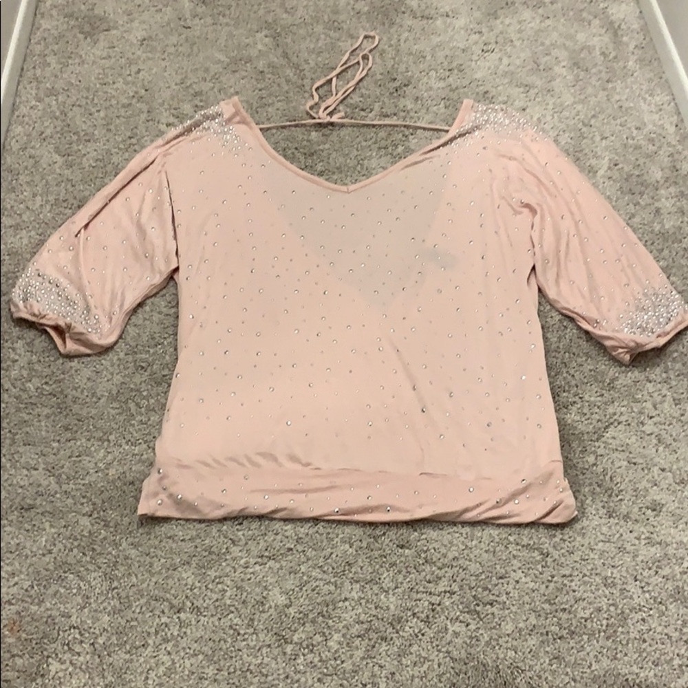 3/$20 BKE boutique pink top size medium